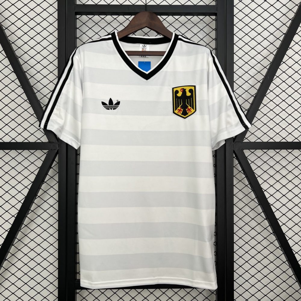 Retro Germany 1984 Home White jersey Fan Version