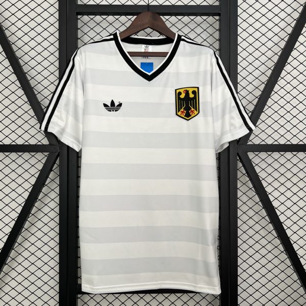 Retro Germany 1984 Home White jersey Fan Version