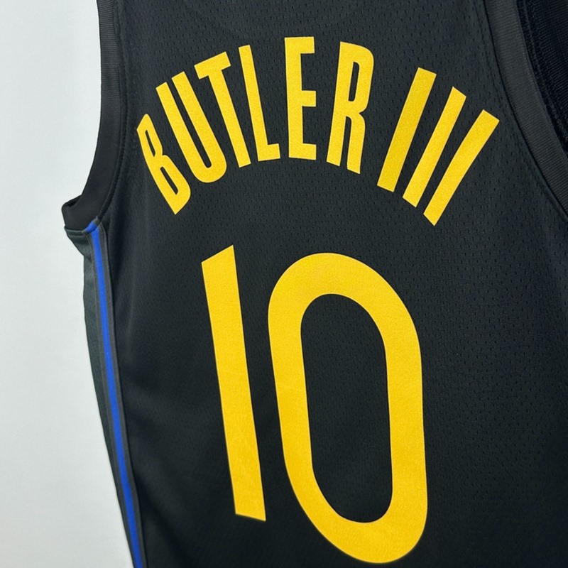 NBA 2025 Golden State Warriors Round Neck JORDAN Edition Black Jersey BUTLER Ⅲ #10 S-XXL