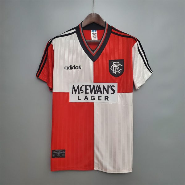 Retro Rangers 95/96 Red and White jersey Fan Version