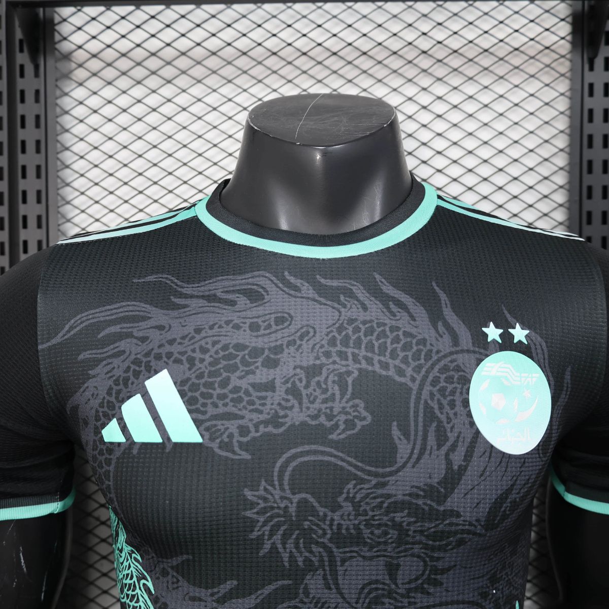 2025/26 Algeria Special Edition Black Dragon jersey Player Version