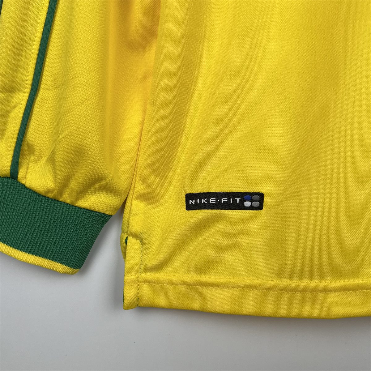 Retro 1998 Brazil home jersey Long Sleeve Fan Version