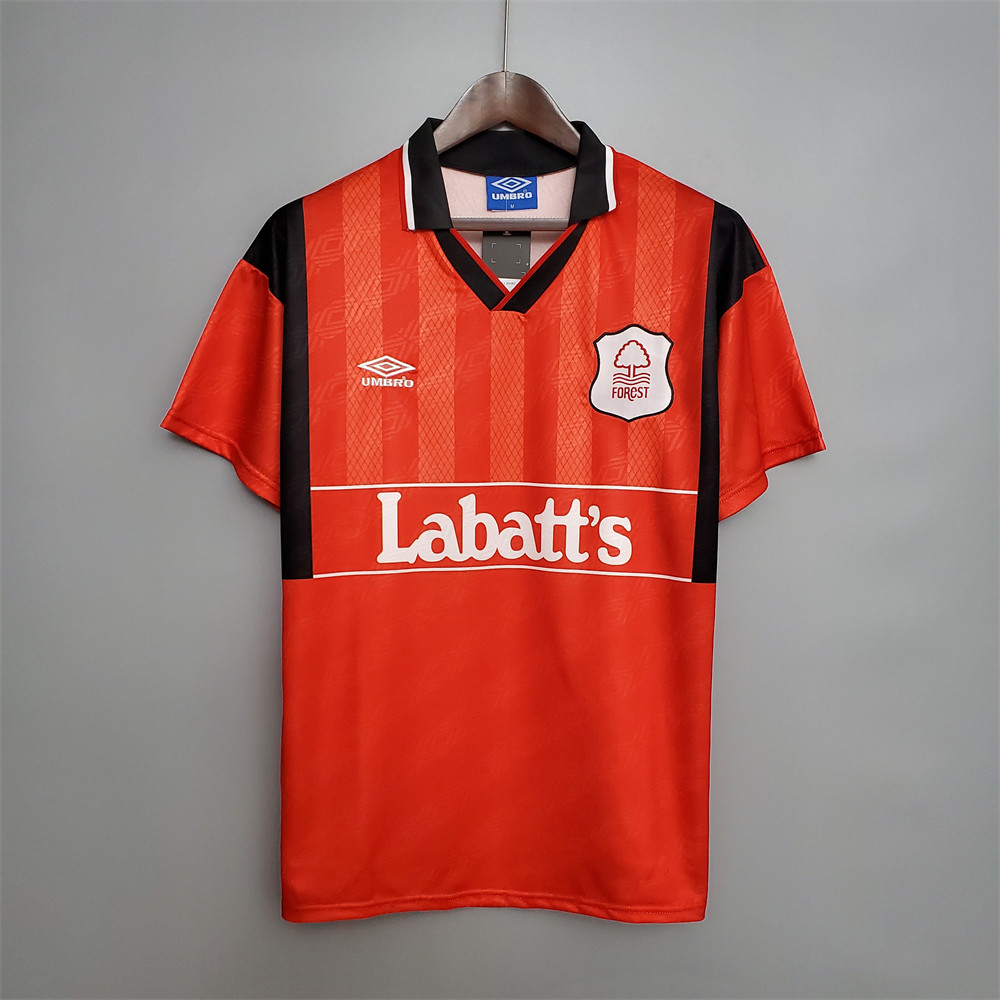 Retro Nottingham Forest 94/95 Red jersey Fan Version