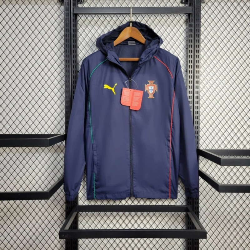 2025 Portugal Royal Blue Windbreaker Sport Unifom jersey Sport Unifom