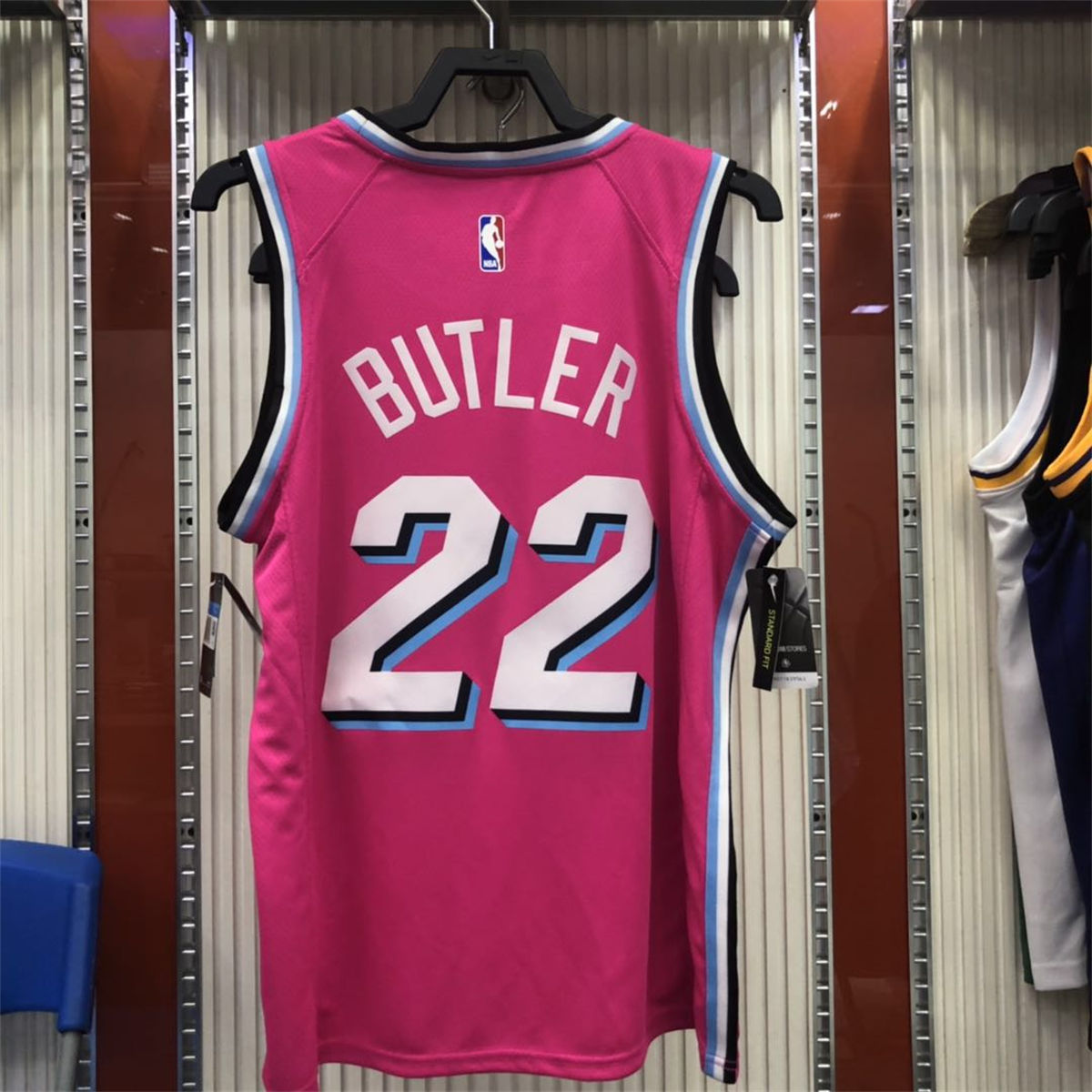 NBA Miami Hearts round neck Pink Jersey BUTLER#22 S-XXL