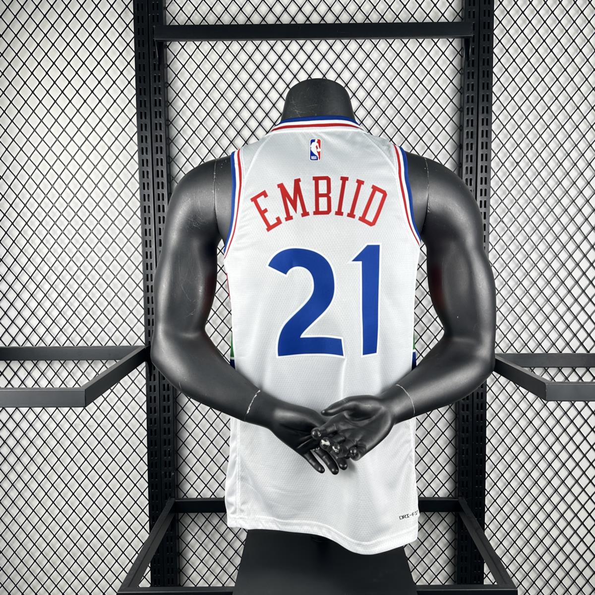 NBA Philadelphia 76ers 24/25 Round Neck City Edition Black Jersey EMBIID#21 S-XXL