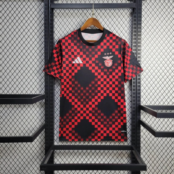 2025/26 Benfica Training Black and Red jersey Fan version