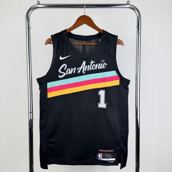 NBA San Antonio Spurs 2026 City Edition Black jersey WEMBANYAMA#1