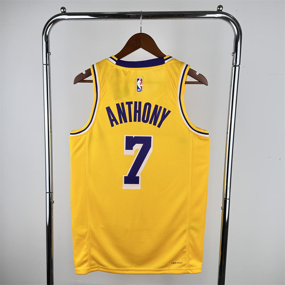 NBA Los Angeles Lakers ANTHONY#7 2022/23 Gold Association Edition Swingman Jersey S-XXL