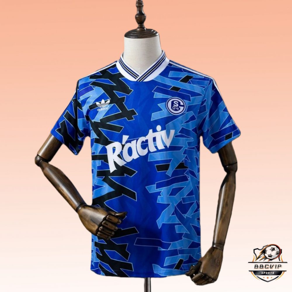 Retro 1992/93 Schalke 04 Home jersey Fan Version