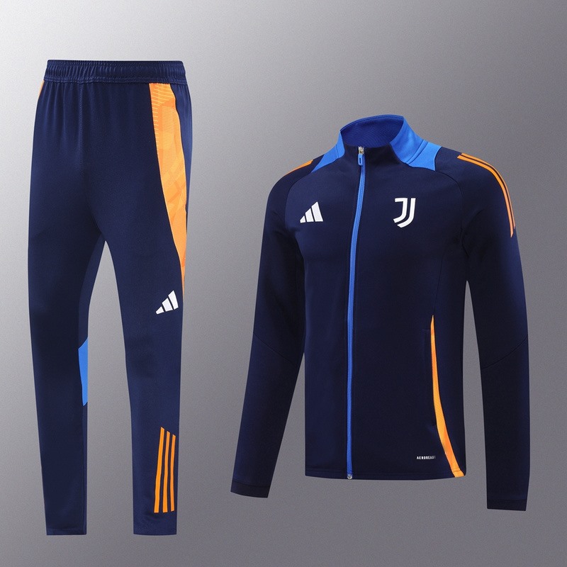 2024 Juventus Royal Blue Jacket Training Suit Set Football Team Shirt Sports Fashion