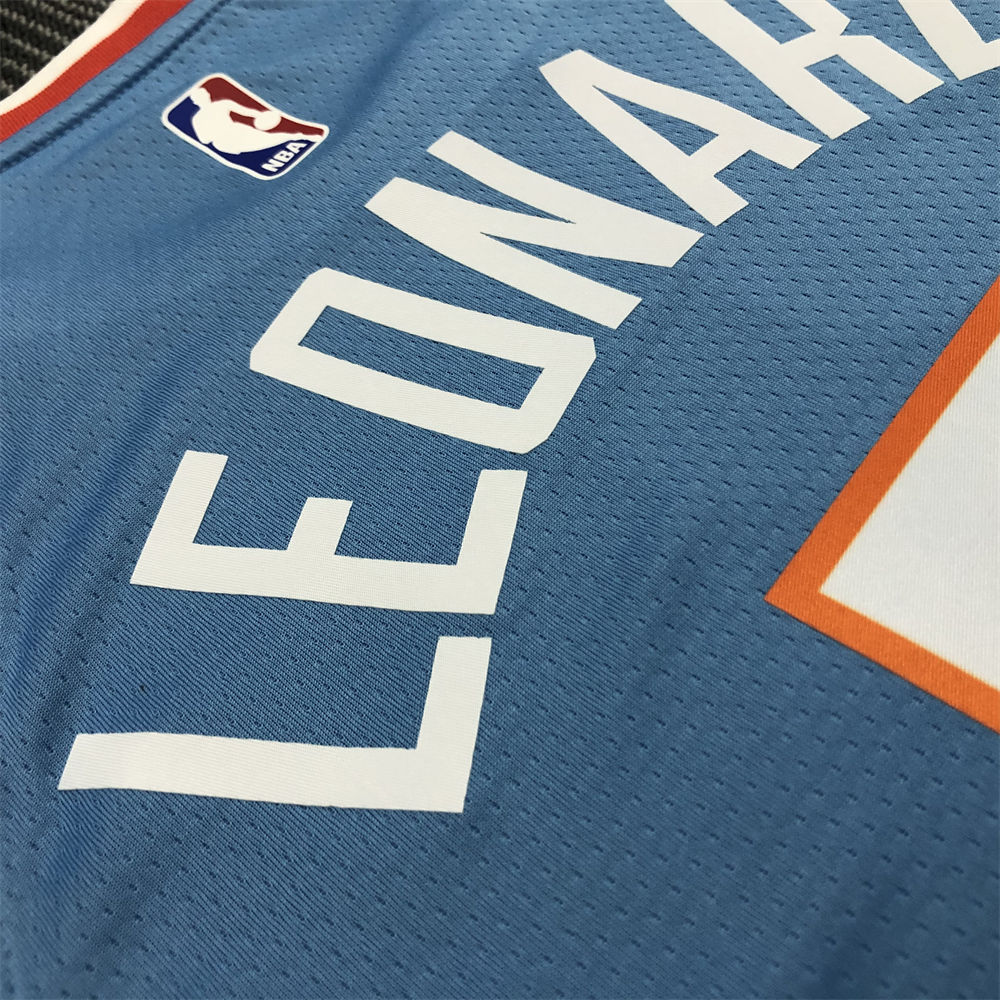 NBA Los Angeles Clippers Round Neck Blue Jersey LEONARD#2 S-XXL