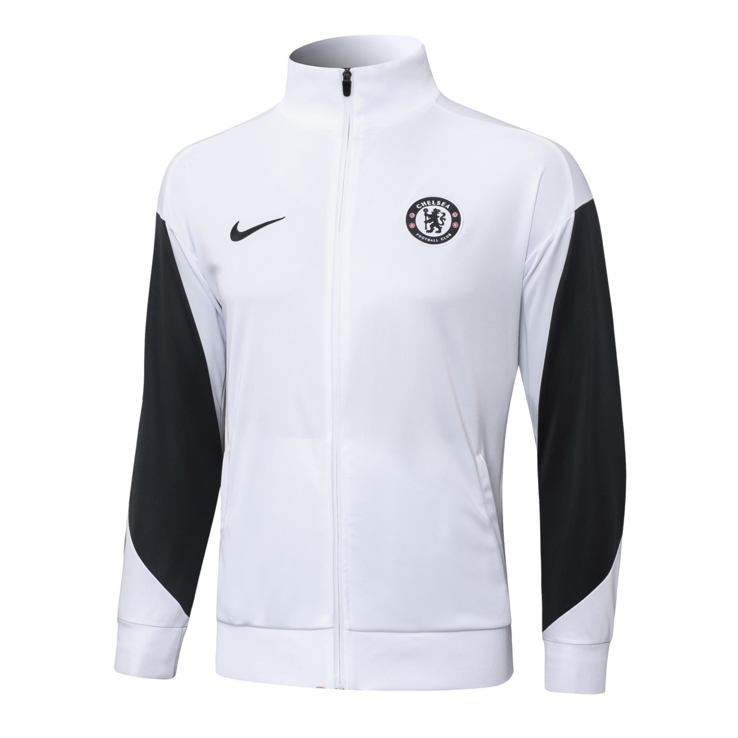 2025/26 Chelsea White Jacket Training Suit Set Football Team Shirt Sports Fashion