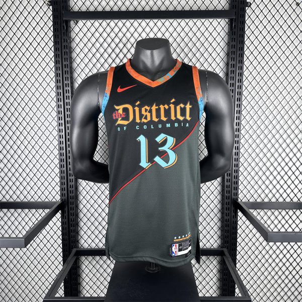 NBA Washington Wizards POOLE#13 2024 City Edition Swingman Black Jersey S-XXL