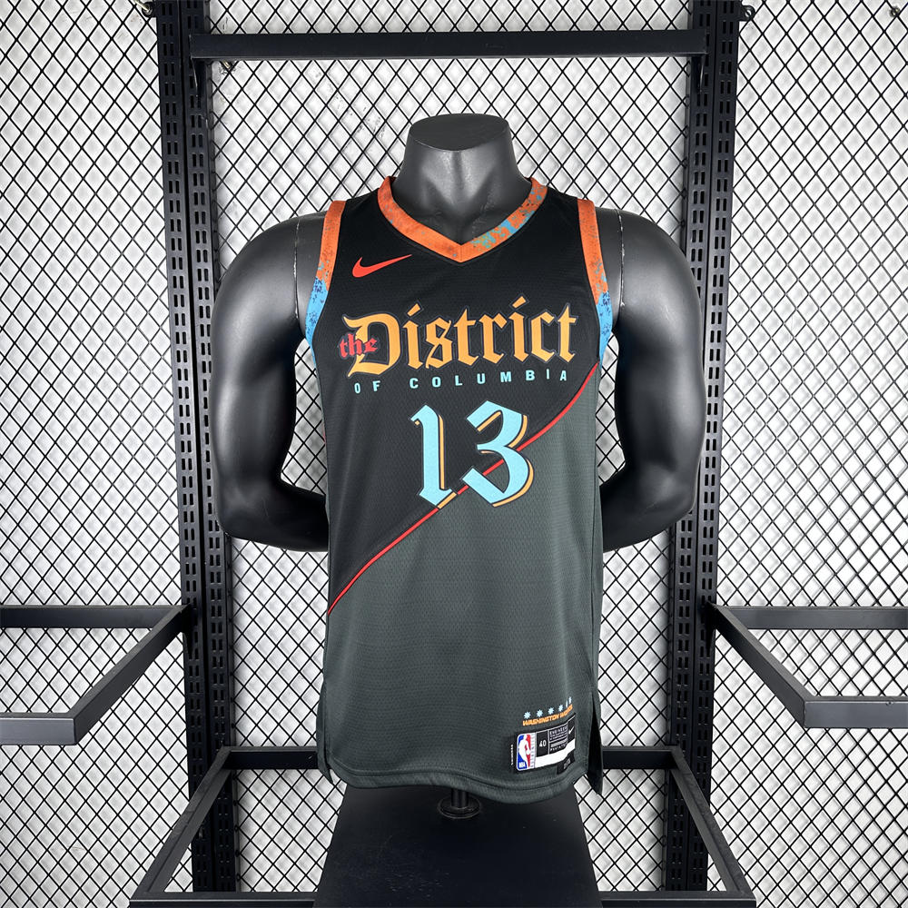NBA Washington Wizards POOLE#13 2024 City Edition Swingman Black Jersey S-XXL