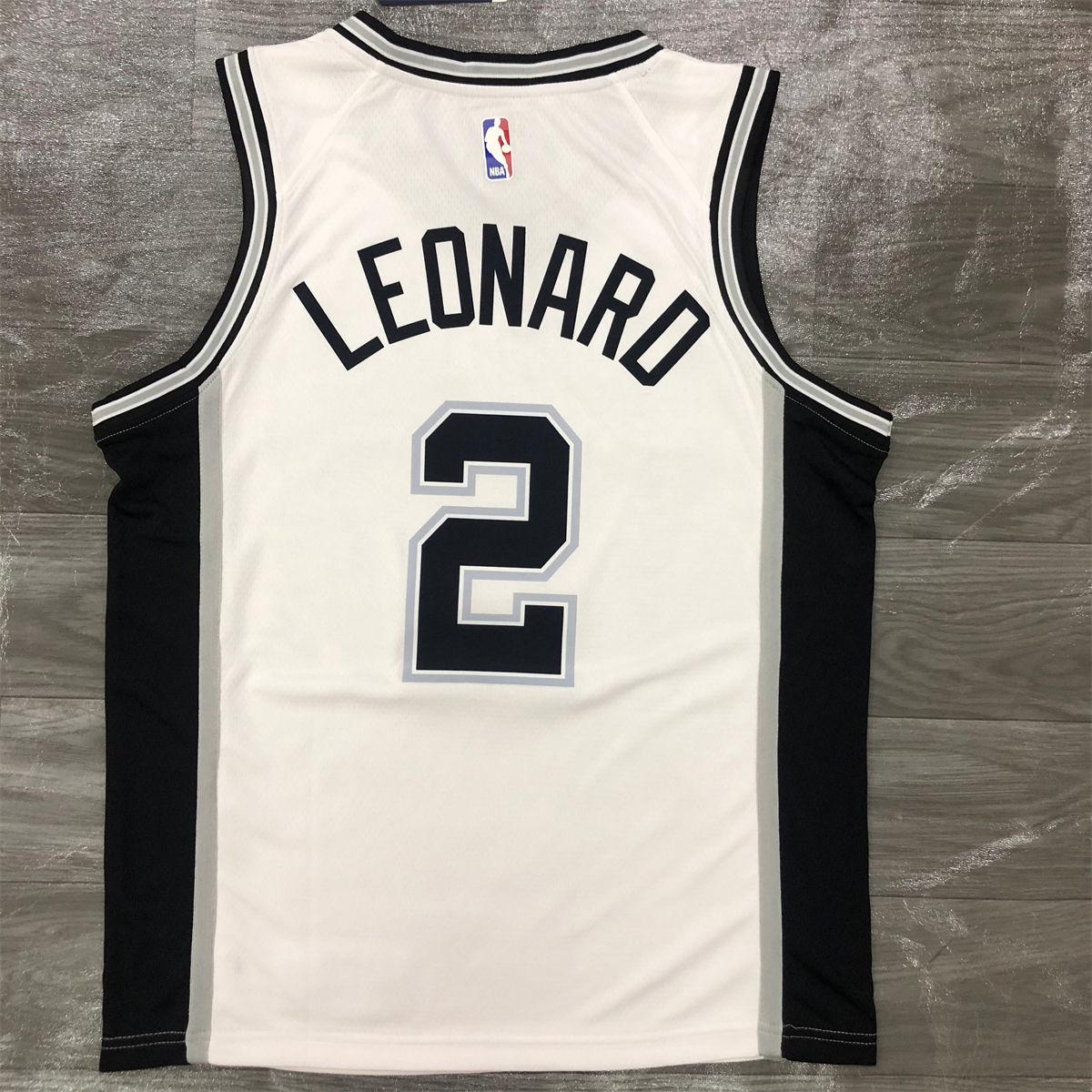NBA San Antonio Spurs V-Neck White jersey LEONARD#2 S-XXL