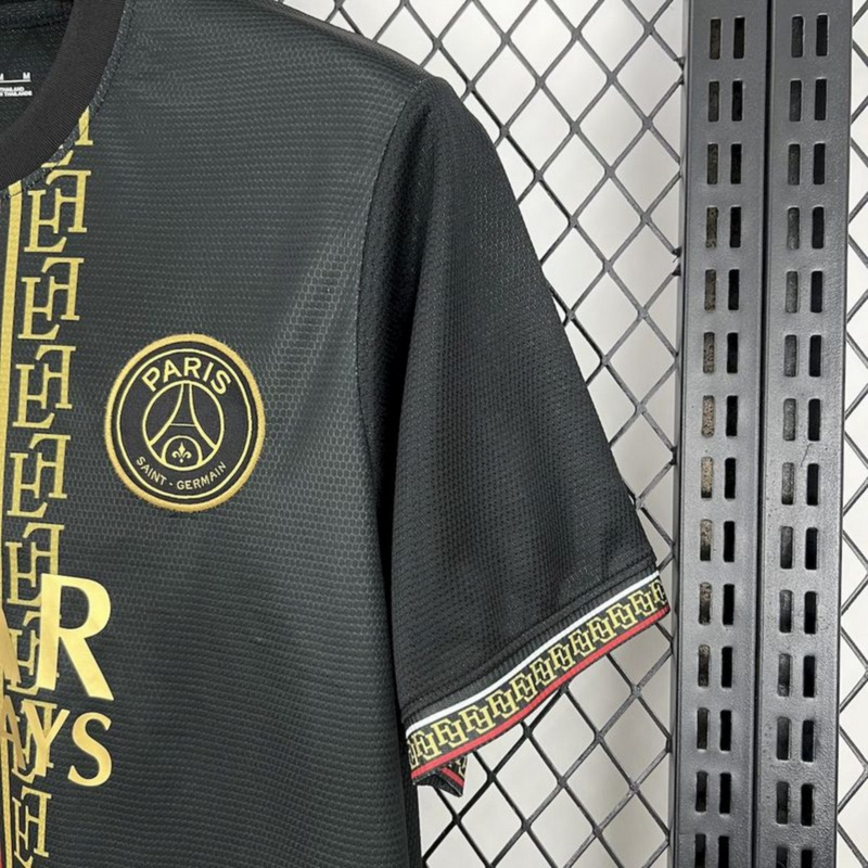 2025/26 PSG Black and Gold Edition Jersey Fan Version