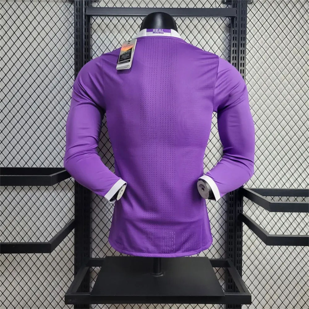 Retro 16/17 Real Madrid 2 Away Jersey Long Sleeve Player Version