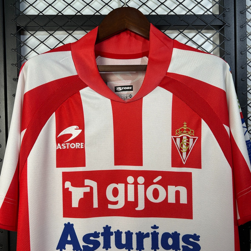 Retro Sporting Gijon 08/09 Home jersey Fan Version