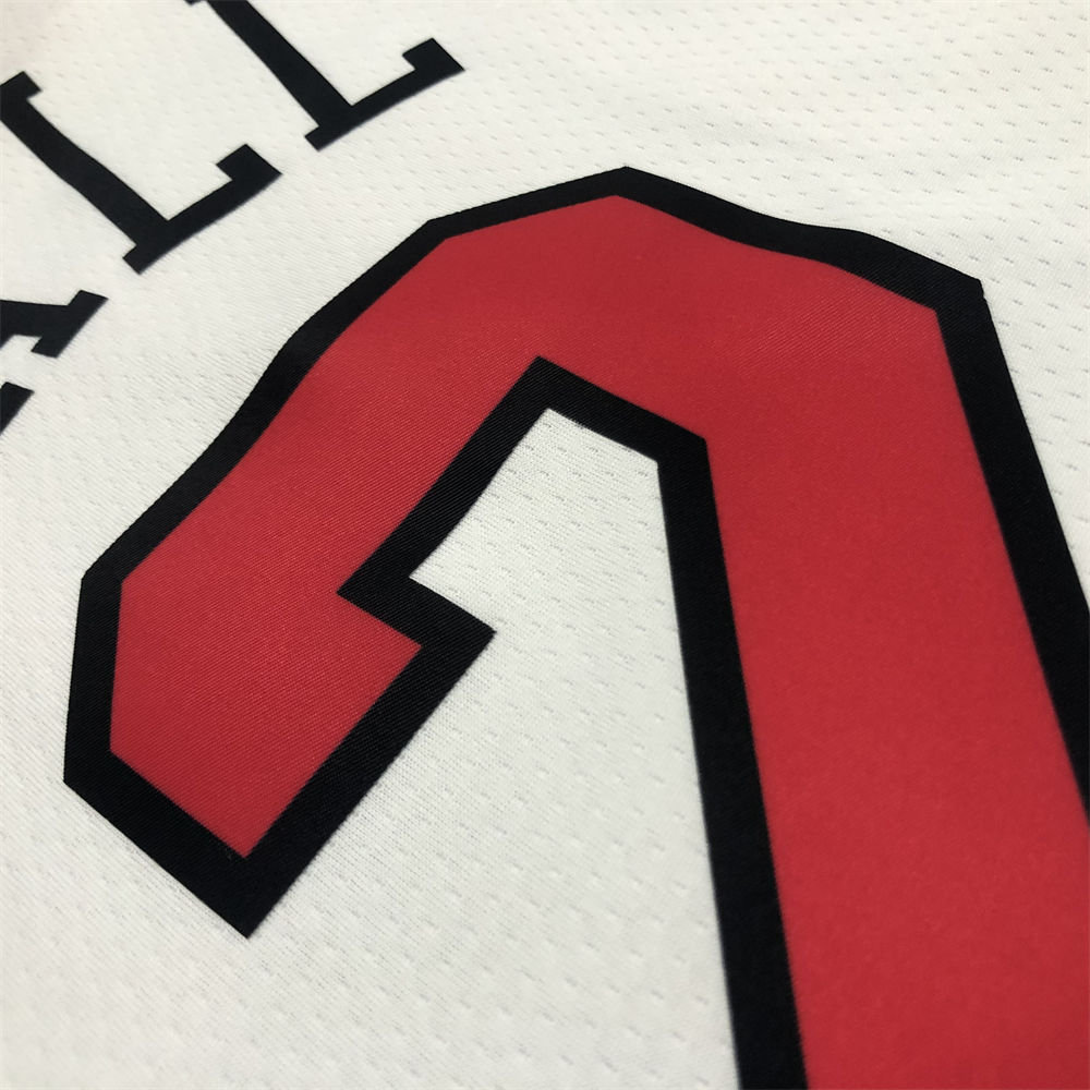 NBA Chicago Bulls Round Neck White Jersey BALL#2 S-XXL