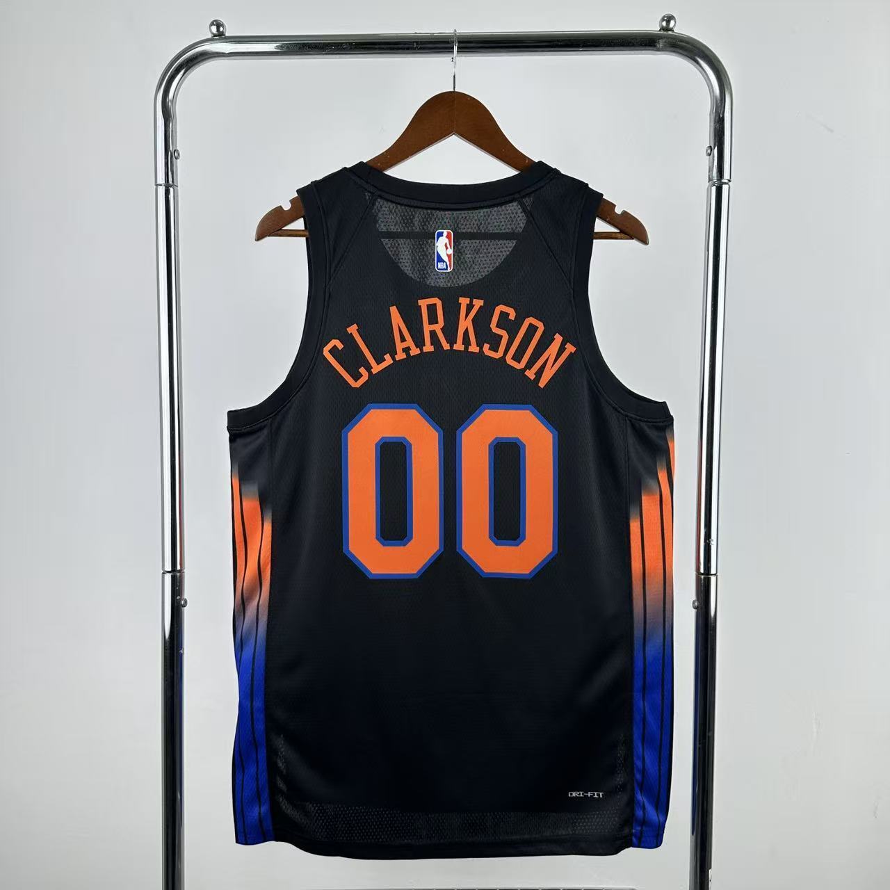 NBA 2026 New York Knicks Black  jersey CLARKSON#00