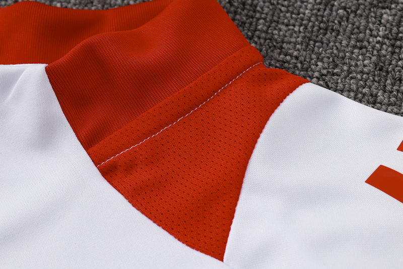24/25 Internacional White Long-sleeved half-pull training kit Football team kit