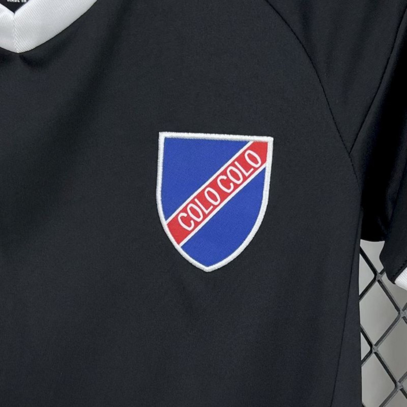 2025/26 Colo Colo Anniversary Black jersey Kid Kits Size 16-28