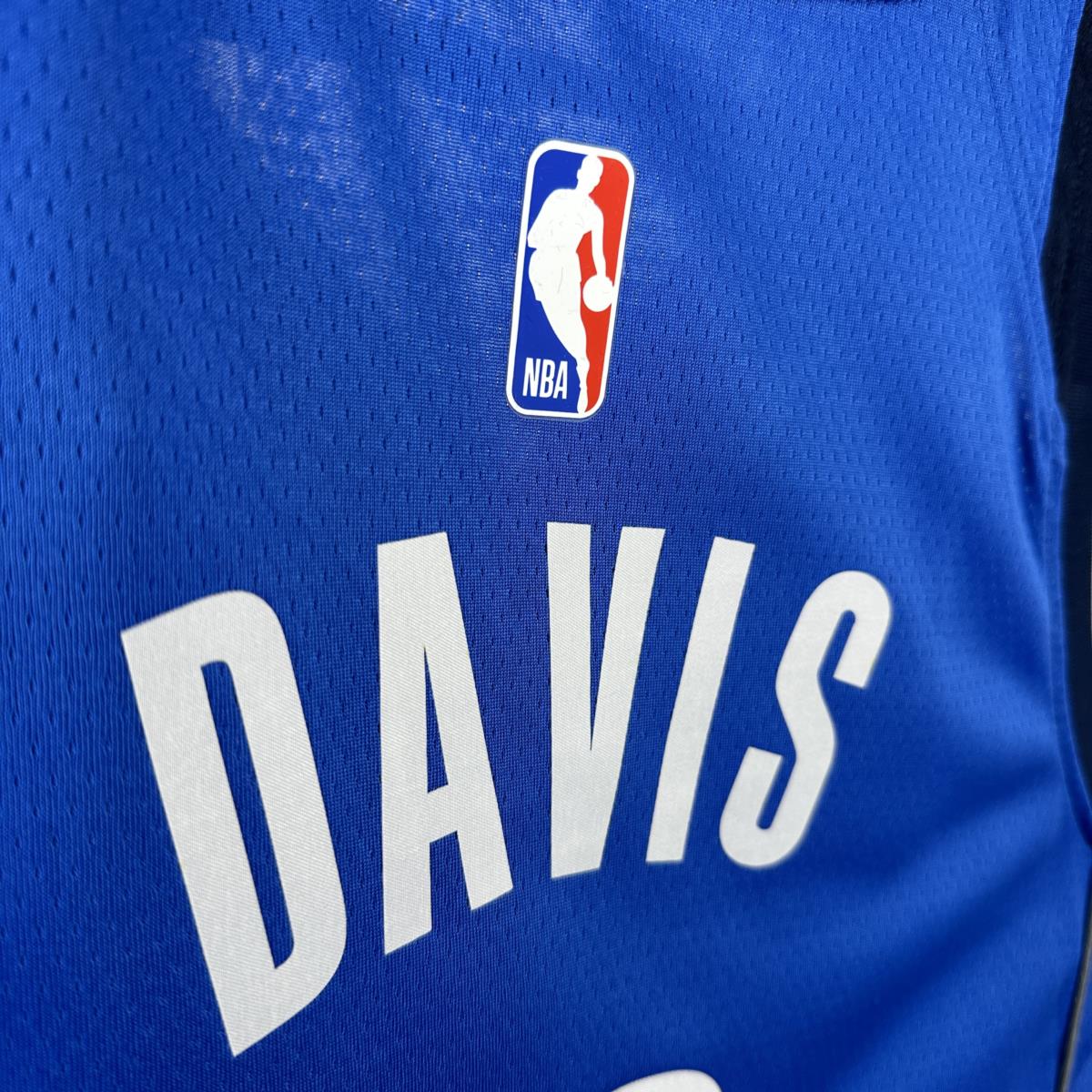 NBA Dallas Mavericks V-Neck Blue Jersey DAVIS#3 S-XXL