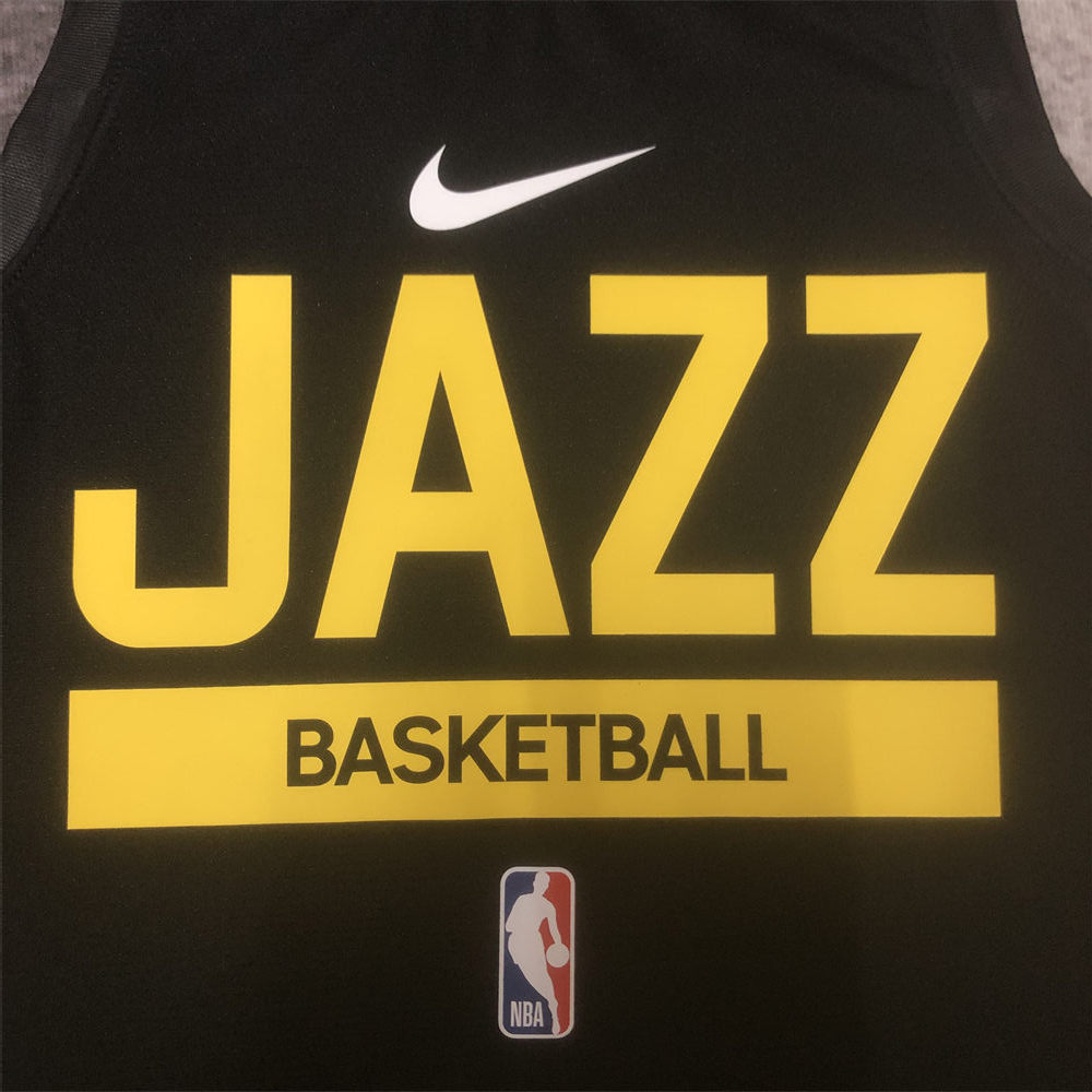 NBA Utah Jazz 2023 Black player version training vest S-XXL