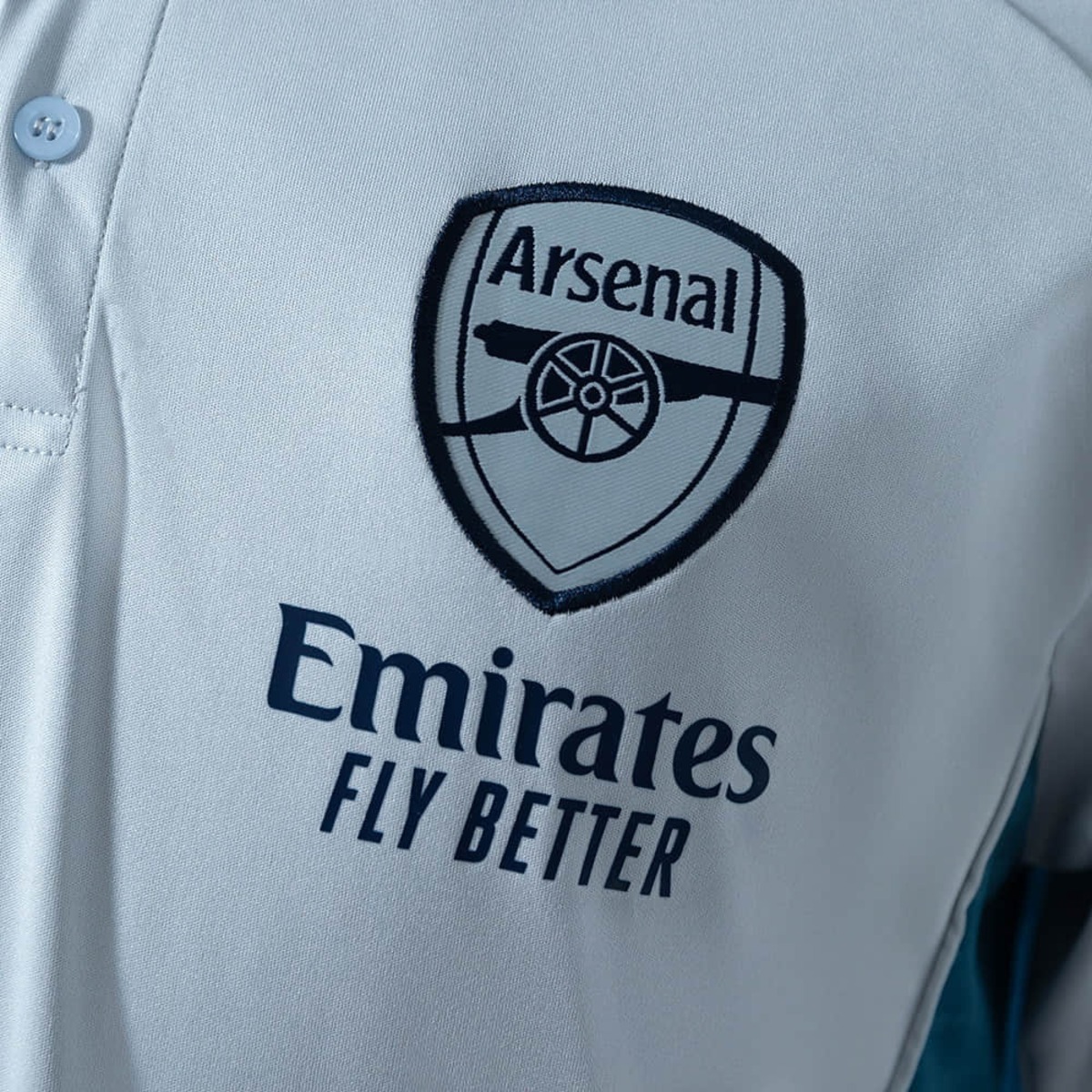 2025/26 Arsenal Training Sky Blue Polo Fan version
