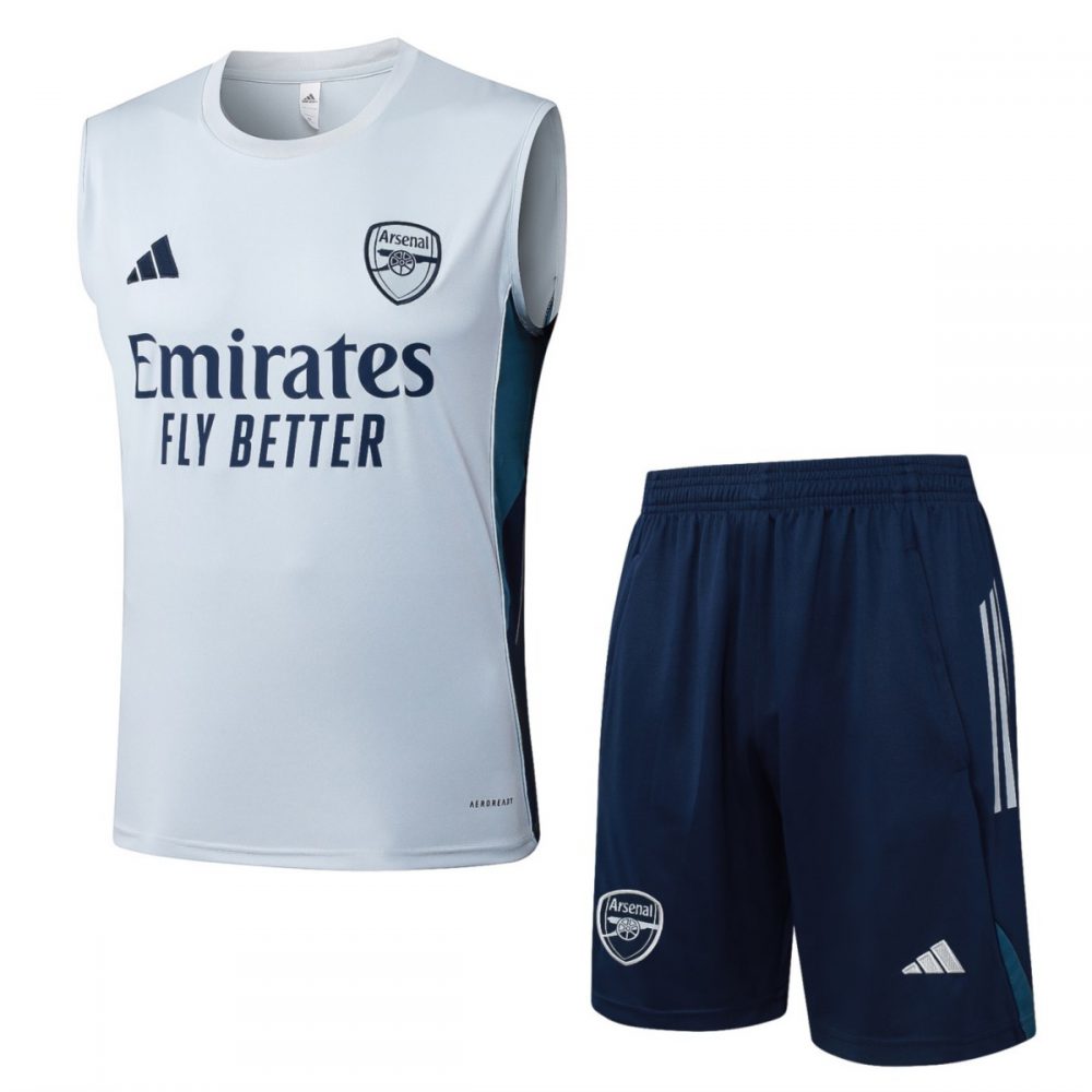 2026 Arsenal Light gray Training Set Shirt and Shorts