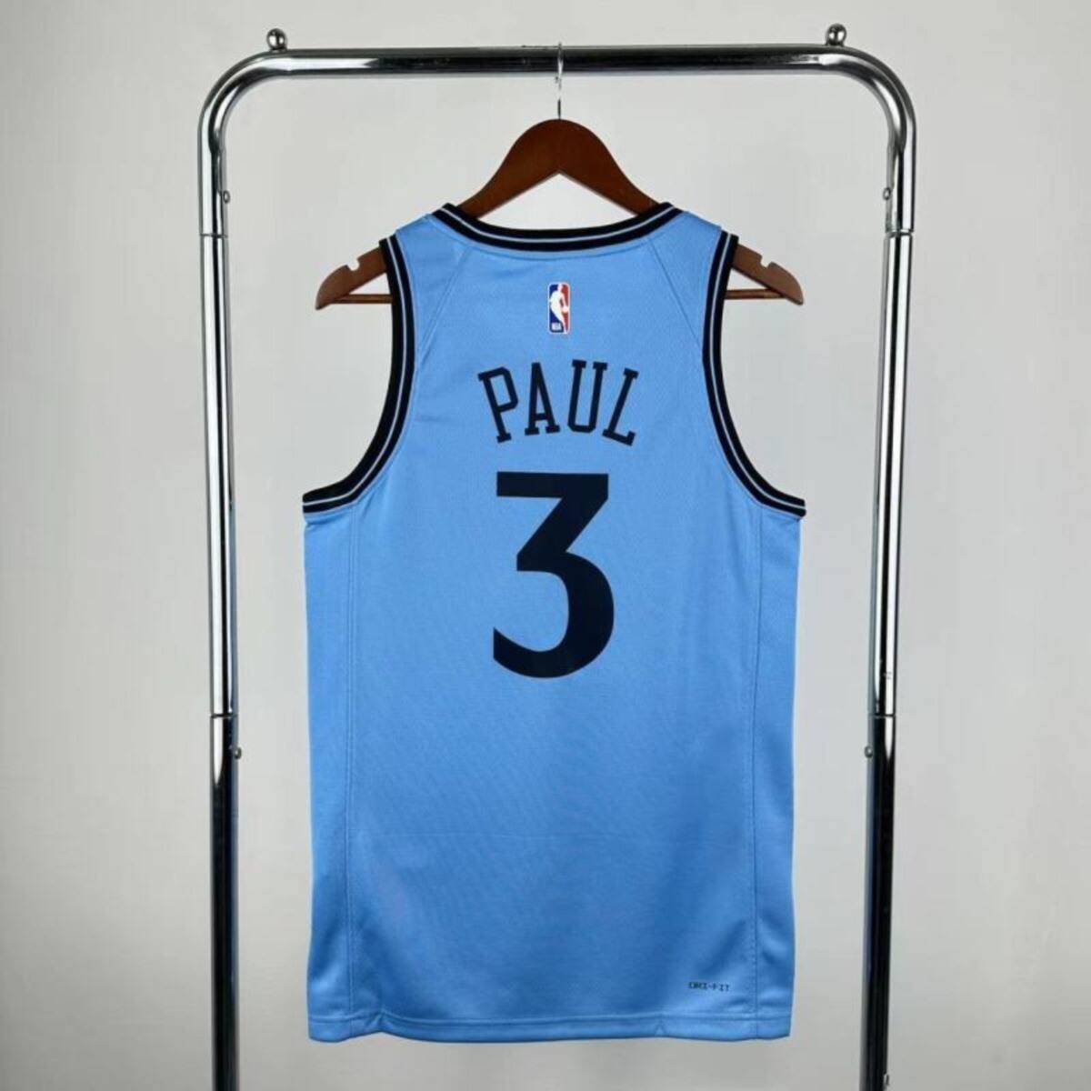 NBA Los Angeles Clippers 24/25 City Edition Round Neck Blue Jersey PAUL#3 S-XXL