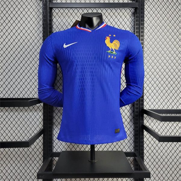 24/25 France Euro Home Long Sleeves Jersey Player Version