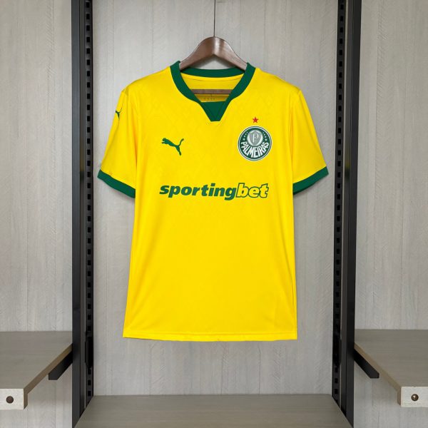 2025/26 Palmeiras Second Away Yellow jersey Fan version