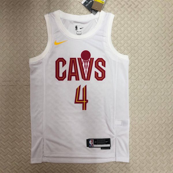 NBA Cleverland Cavaliers Round Neck White jersey MOBLEY#4 S-XXL