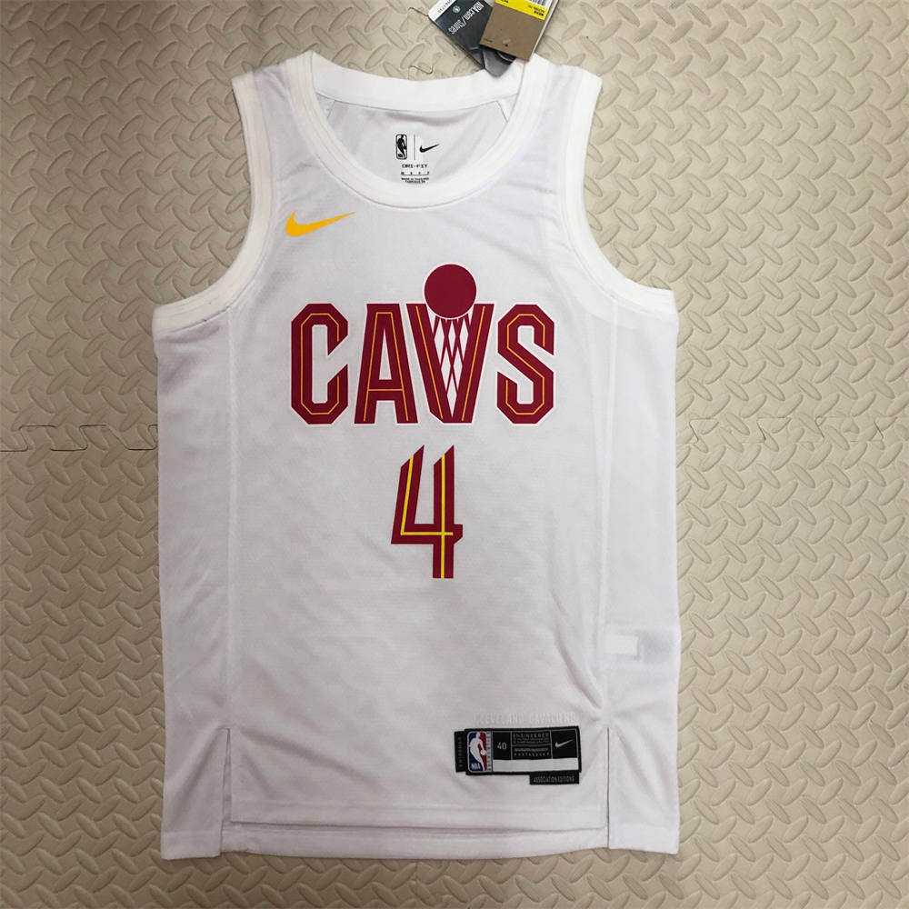 NBA Cleverland Cavaliers Round Neck White jersey MOBLEY#4 S-XXL
