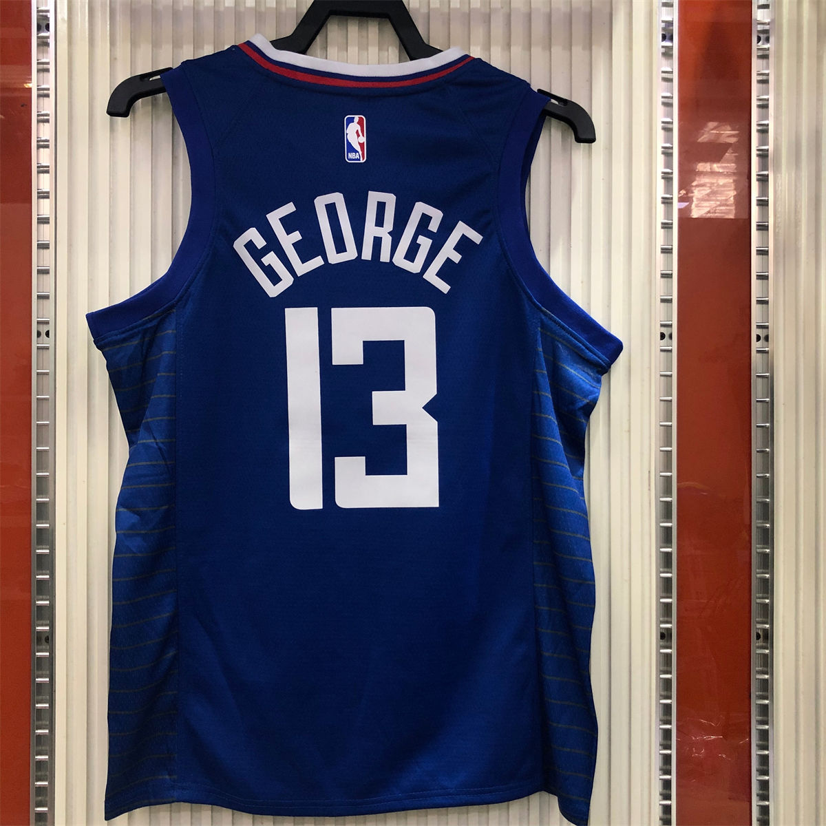 NBA Los Angeles Clippers V neck Blue Jersey GEORGE#13 S-XXL