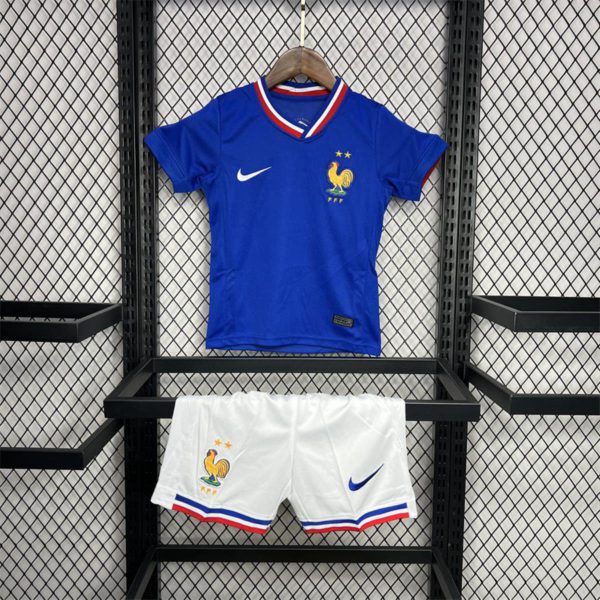 2024/25 France Euro Home jersey Kid Kits Size 16-28