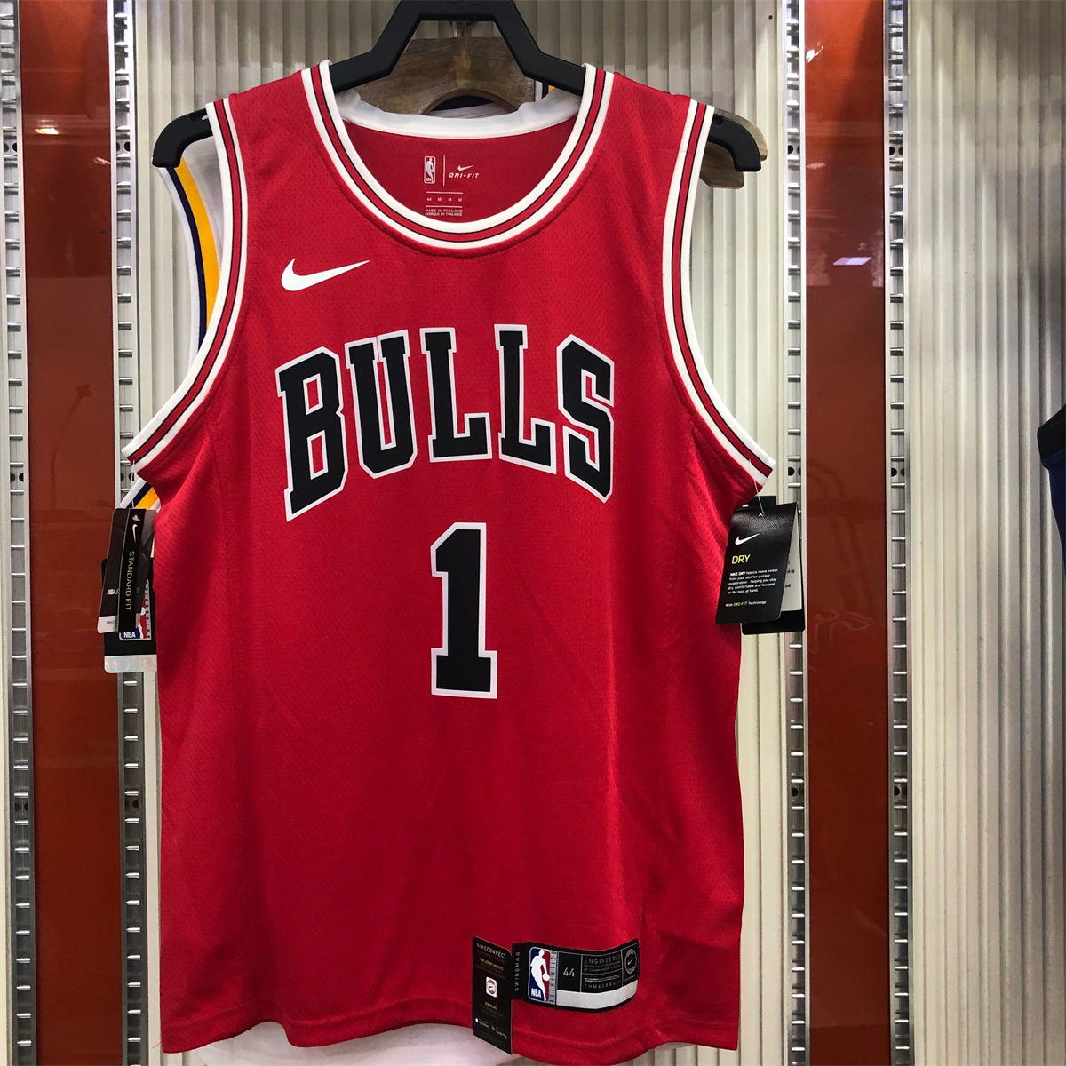 NBA Chicago Bulls Round neck Red Jersey ROSE#1 S-XXL