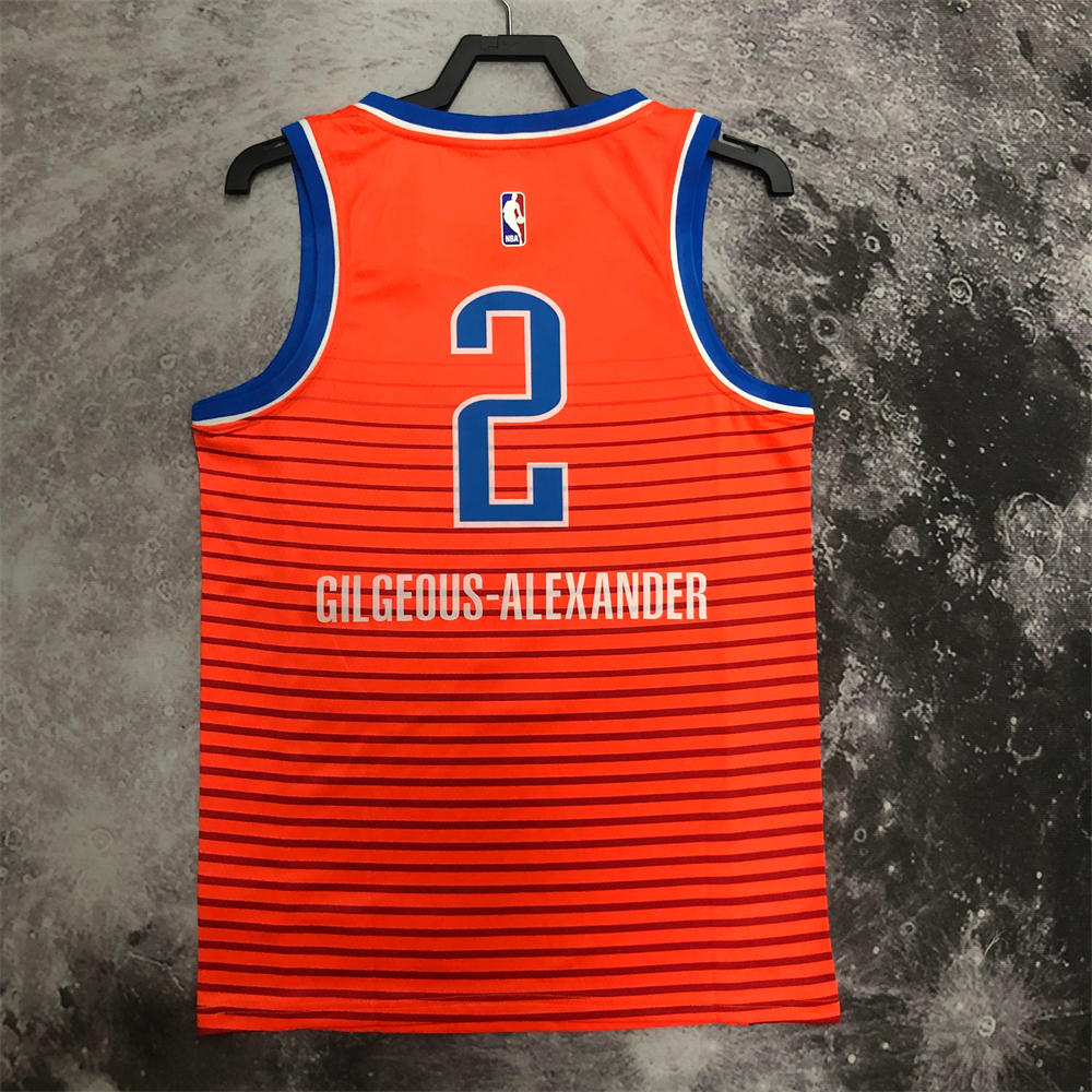 NBA Oklahoma City Thunder Jersey GILGEOUS-ALEXANDER#2 S-XXL