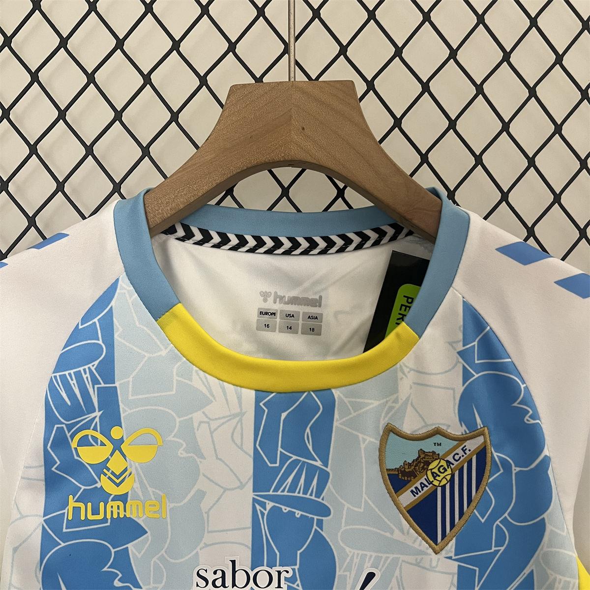 2024/25 Malaga Home jersey Kid Kits Size 16-28