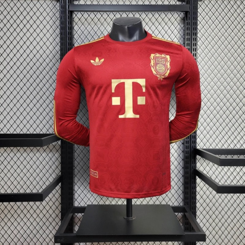 25/26 Bayern Munich 125th Anniversary Edition jersey Long Sleeve Jersey Player Version