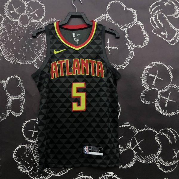 NBA Altanta Hawks V-Neck Black Jersey MURRAY#5 S-XXL