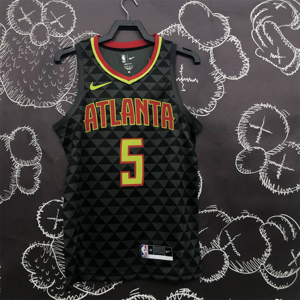 NBA Altanta Hawks V-Neck Black Jersey MURRAY#5 S-XXL