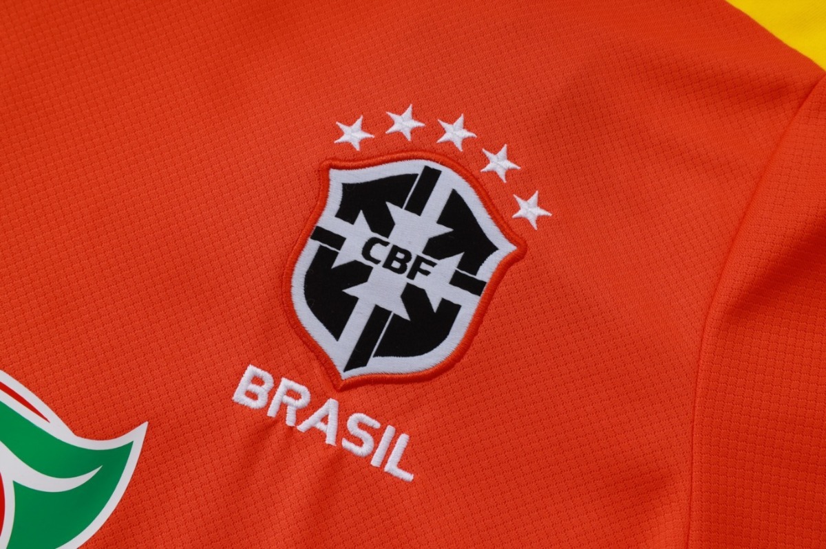 2026 Brazil Orange Training Set Shirt and Shorts