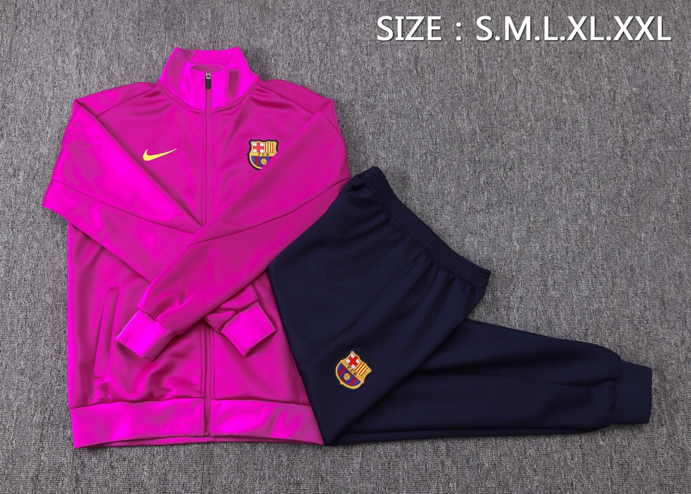 2026 Barcelona Purple Jacket Training Suit Set