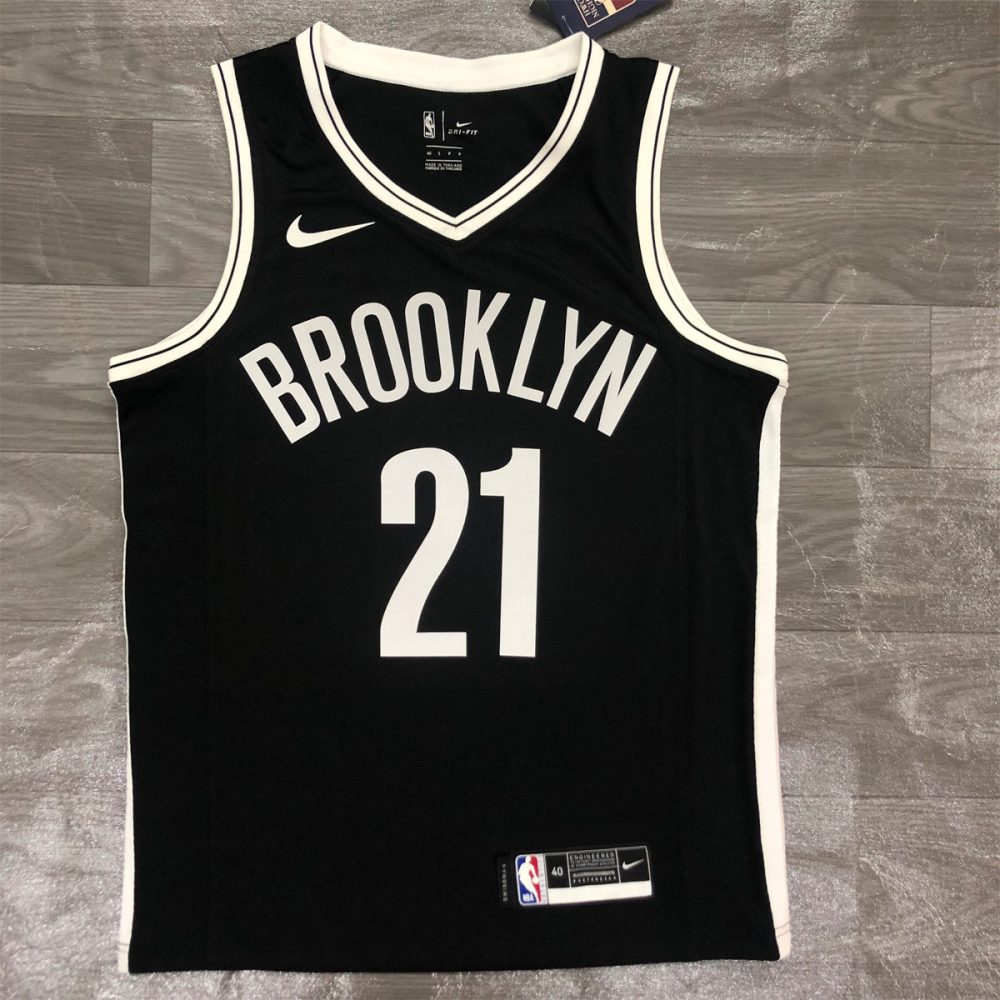 NBA Brooklyn Nets V-Neck Black Jersey ALDRIDGE#21 S-XXL