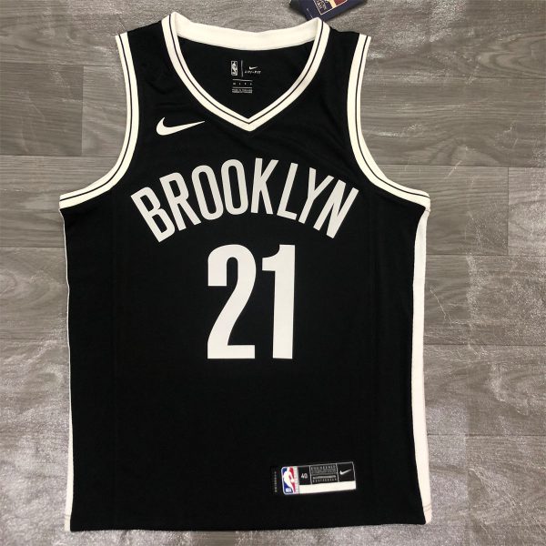 NBA Brooklyn Nets V-Neck Black Jersey ALDRIDGE#21 S-XXL