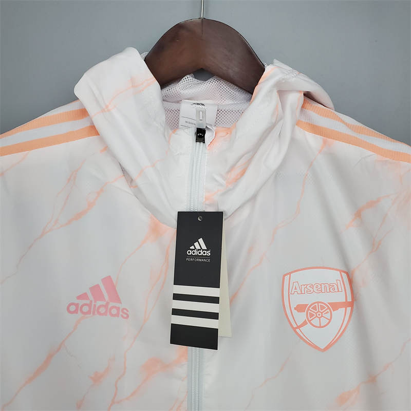 21/22 Windbreaker Arsenal White Sport Unifom jersey Sport Unifom