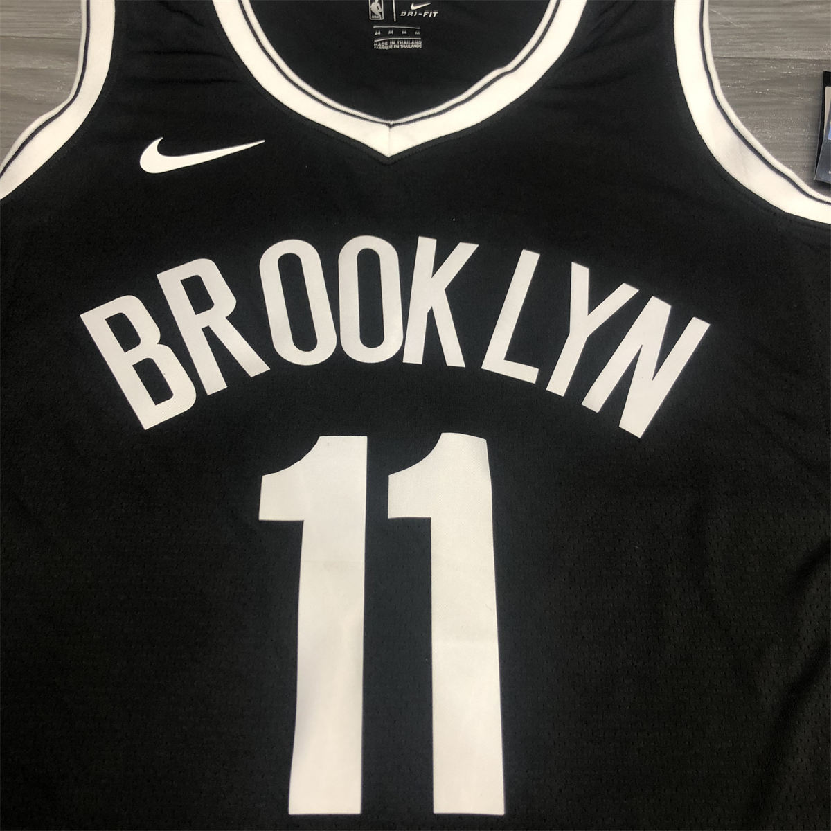 NBA Brooklyn Nets V neck Black Jersey Irving#11S-XXL
